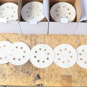 20pcs/50pcs/100pcs 5inch Vacuum Yellow Sandpaper 125mm 8 Holes Grinding Disc Abrasive Polishing Sanding Accessories