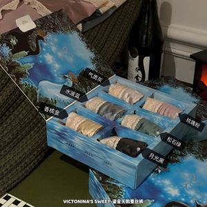 (6 pcs) Hộp quà tặng cao cấp mạ vàng thiên nga quần lót lụa liền mạch Quần Lót Phụ Nữ Thoáng khí giữa eo ren kháng khuẩn tóm tắt