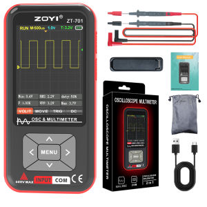 Máy Đo Dao Động Kỹ Thuật Số Cầm Tay ZOYI ZT-701 Đồng Hồ Vạn Năng 2 Trong 1 Băng Thông 5 MHz Màn Hình Màu Có Độ Chính Xác Cao Chống Cháy Cho Điện DIY