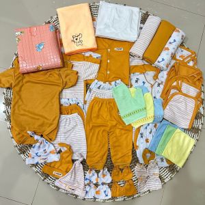 paket komplit perlengkapan bayi baru lahir 59pcs seri mustard by.putripanji baby and kids