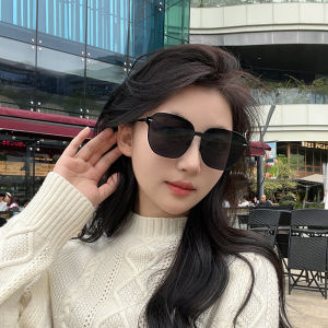 Womens Fashionable Large Frame Sunglasses UV Protection Beach Sunscreen Elegant Comfortable Stylish Square Face Suitable