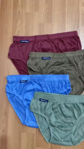 Set 3 Pcs Celana Dalam Pria Katun Lembaran Warna Solid Ukuran M-XXXL