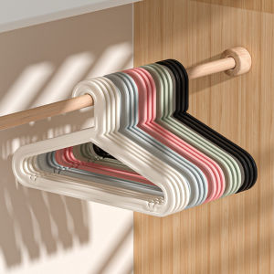 5PCS Plastic hangers household hangers hanging straps anti slip hangers multifunctional plastic PP material