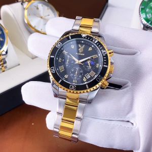 PLAYBOY นาฬิกาข้อมือชาย PLAYBOY รุ่น G3506 สายสแตนเลส หน้าปัดเรืองแสง กันน้ำลึก 30 เมตร แบตเตอรี่ใช้งานได้ 1-3 ปี