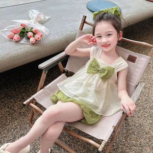 Bộ Đồ Mùa Hè Cho Bé Gái Áo Vest Và Quần Hai Mảnh Thời Trang Cho Bé Gái Bộ Đồ Trẻ Em Mùa Hè Phong Cách Hàn Quốc Bộ Đồ Hai Mảnh Cho Bé Gái