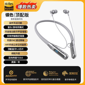 Sports Bluetooth Neckband Wireless Earphones Liquid Crystal Noise Reduction Long Battery Life Running Specialized In-Ear Headsets
