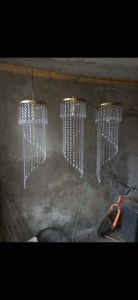 Lampu Kristal Gantung Lilit 2 Susun Size 25x65