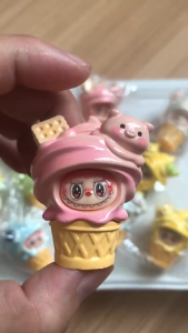 [พร้อมส่งในไทย]6ชิ้น/เซ็ตไอศกรีมสีสันสดใส Labub สวยน่ารักมากเลยค่