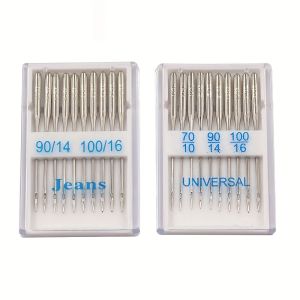 20-Piece Universal Sewing Machine Needles Set - 70/10 90/14 100/16 Assorted Sizes for Silk Cotton Jeans & Multi-Fabric