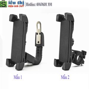 Gía Để Điện Thoại Gía Kẹp Điện Thoại Gắn Xe Máy Xe Điện 4 Góc chống Rung Lắc Khi Đi Xe