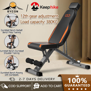 Dumbbell Bench Exercise bench 12 Gears Adjustable bench barbell bench dumbbell MAX Load 380KG weight bench dumbbell lifting bench abdominal muscle board fitness chair All in 1 Adjustable Gym Weight Bench