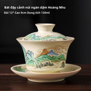 PUQI | Bộ Tách Trà Kung Fu Lớn Có Nắp