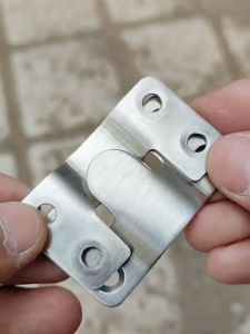 1pcs Stainless Steel Furniture Interlock Bracket Interlocking Photo Frame Hook Z Clip