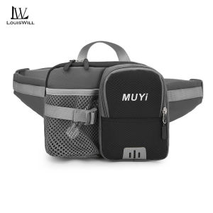 LouisWill Outdoor Sports Bag Mens Waist Bag Chest Bag Waterproof Sports Bag Large Capacity Casual Bag Outdoor Fitness Bag Travel Bag Business Bag