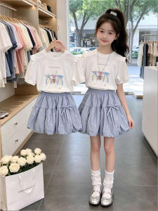 Breathable Leisure Style Short Sleeve Tutu Skirt Outfit
