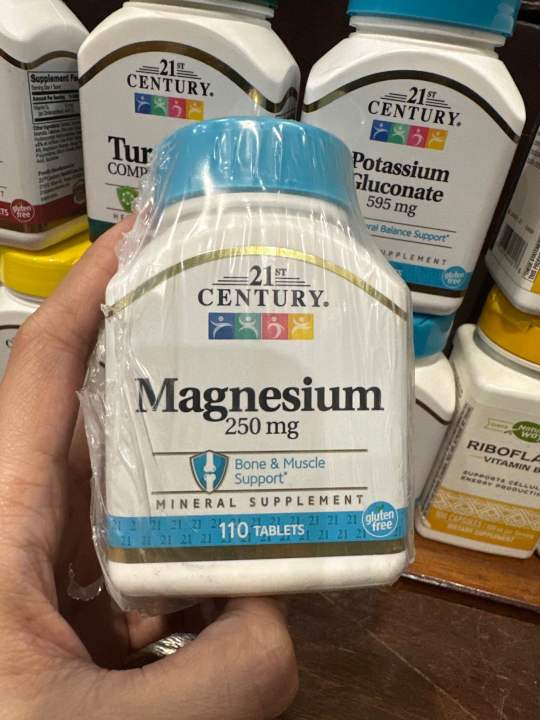 Bodega Sale‼️ Exp Nov 2024 Onhand ️21st Century® Magnesium 250 Mg 110 Tablets 100 Authentic 