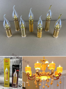 Super Bright Bulb King Led up and down Luminous Candle Bulb 12W Warm Light Long Tube Integrated European Jade Lamp Light Source