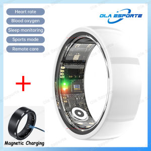 Smart Ring Men Women with Charging CaseHeart Rate Blood OxygenHealth Sleep Monitor5ATM Waterproof ring For Android iOS 2025