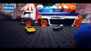 Bộ Đồ Chơi Xe Cẩu Vận Chuyển Container Có Nhạc và Đèn Bãi Đậu Ôtô Đa Năng Phù Hợp 4-6 Tuổi