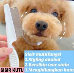 SISIR KUTU HEWAN STAINLESS ANJING KUCING