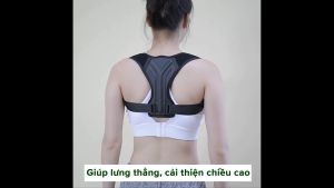 Đai Chống Gù Lưng Trẻ Em Người Lớn Chọn Size Có Nẹp Da PU Cứng Cho Dân Văn Phòng A02  - Có Đệm Đi Kèm Chính Hãng Amalife