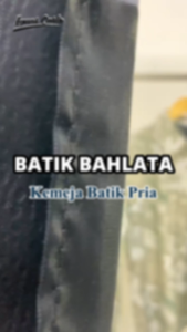 Kemeja Batik Premium Mewah Pria Katun Halus Motif Lengan Panjang Lapis Furing M-XXL-Motif Bahlata