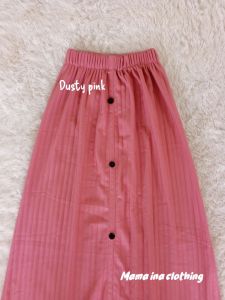 Rok Knit Premium Kancing Depan Panjang Wanita Span Maxi Rajut Hornet Import Jumbo Murah