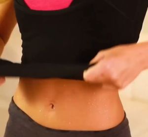 ULTRA PREMIUM Thermal Compression Tank Top for Women - Sauna-Fit Anti-Slip Sweat-Enhancing Workout Top in Black/Blue