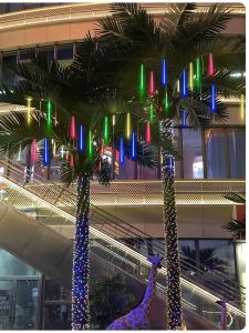 Outdoor Waterproof LED Tree String Lights Meteor Shower Decoration Street Lighting Festive Colorful Flashing Lights