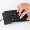 Bàn Phím Số Usb Có Dây Numpad Kỹ Thuật Số 19 Phím Mini Cho Máy Tính Xách Tay, Máy Tính Xách Tay, Máy Tính Bảng Có Đèn Báo Mặt Tấm Số, Tiêu Chuẩn Máy Tính Bàn Phím Số Có Dây. 