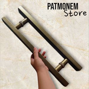 Handle pintu kaki baut tembus kotak 2×4 model warna antik liss finishing powder coating