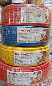 (Bán lẻ 5 mét) Dây điện đôi mềm hình OVAN 2 vỏ bọc PVC Cadivi (VCmo) kích thước 2 x 24 (2x0.75mm2) 2 x 32 (2x1mm2) 2 x 30 (2x1.5mm2) 2 x 50 (2x2.5mm2)