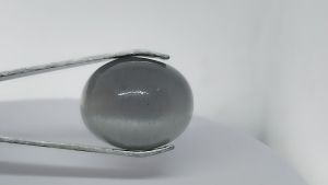 Natural Grey Brazil Chrysoberyl Cats Eye 56.75 Cts. Cabochon Loose Gemstone