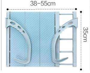 多功能伸缩免安装晾衣架Multifunctional Retractable Clothes Rack  有了这个多功能挂式#窗台晾衣架，晾个衣服鞋啥的真的太方便了，可以自行调整长度，方便使用‼😍 #居家好物 ❤ #以实照为准