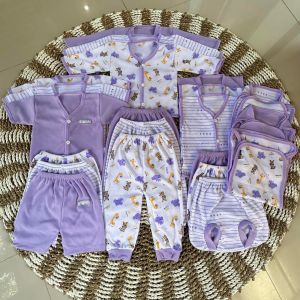 paket perlengkapan bayi baru lahir 24pcs  25pcs seri LILAC