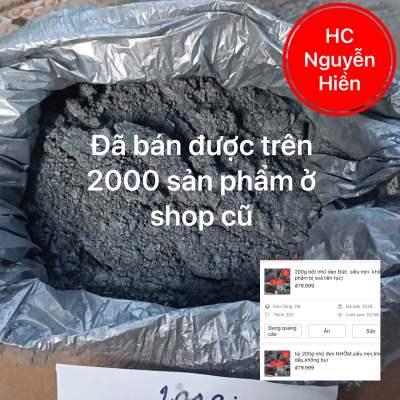 200g bột nhũ đen Đức. siêu mịn. không dầu.