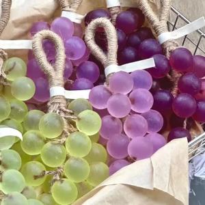 A Cluster of Creative Grape Soap Cleansing Bath Moisturizing Essential Oil Handmade Soap Ice Crystal Transparent