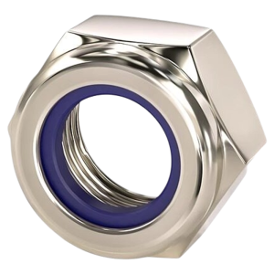 TIANZHUOJINSHU | Blue-White Zinc Plated Nylon Locknut Hexagonal Self-Locking Anti-Slip
