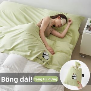 WUYINLIANGPIN | Bộ Túi Ngủ Du Lịch Chống Bẩn 60S Cotton Dài 100% Cotton