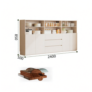Modern Simple White Multifunction Dresser