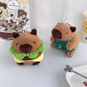 Gantungan Boneka Capybara Burger Coffee Chick Toast Donut Boneka Keychain MCEW8041