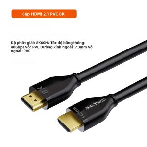 CABLETIME 8K HDMI 2.1 Cáp 48Gbps Tốc Độ Cực Cao Cho PS4/5 PC Laptop TV Box 60Hz 4K Cáp Độ Nét Cực Cao