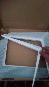 SIKU RAK BESI L PUTIH UK 8 X 10 INCH 20 X 25 CM / PENYANGGA AMBALAN PER 1 PCS