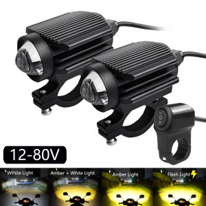 Sepeda Motor Lampu LED Tahan Air Lampu Kendaraan Listrik Lampu Kabut Lampu Proyektor Lensa Lampu Sorot Untuk Mobil/Sepeda Motor