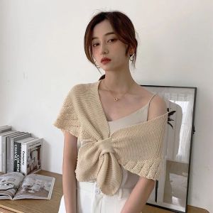 DOI4RE ผ้าคลูมไหลล่ หนาขึ้น สีท์บท วินเทจ ผ้าพันคอ หรือผ้าคลูมไหลสไตล์เกาหลี