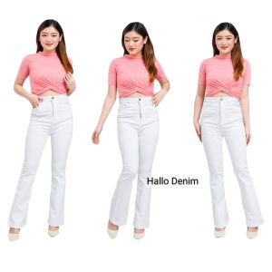 HW Cutbray Jeans Wanita - Celana Cutbray Strecht Kekinian - Cutbray Flared- Streetch Premium Quality