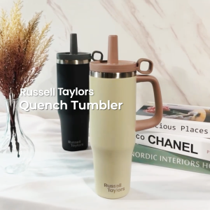 Russell Taylors Quench Tumbler Travel Mug Bottle (1200ml/40oz) - SS304 Temperature Retention Leakproof