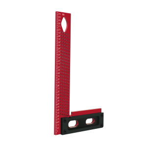 FNICEL | Precision 200mm/300mm Scriber Ruler Aluminum Mitre Square L-Shape Hole Measuring Gauge Right Angle Marking Tool for Carpenter