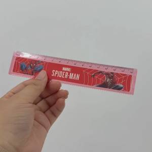 (READY STOCK) Spidey Pembaris Alat Tulis Stationary Murah Transparent Ruler Kids Student School Stationery 波浪尺直尺