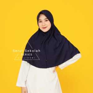 Jilbab Sekolah Hemy Tali Serut Jenjang TK SD SMP SMA Hijab Serut  premium Bergo Anak-anak  Kerudung Dewasa PE Premium